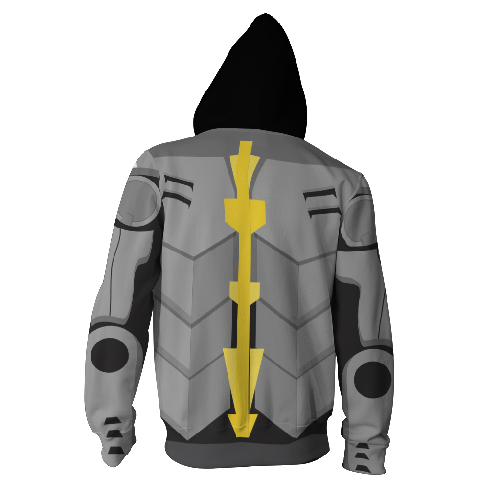 One Punch Man Genos Cosplay Zip Up Hoodie Jacket   