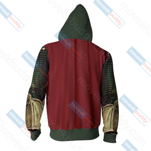 Spider Man Far From Home Mysterio Cosplay Zip Up Hoodie Jacket   