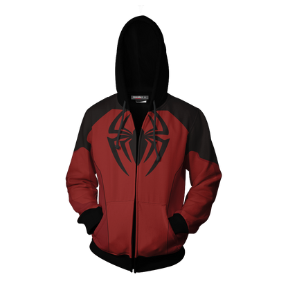 Scarlet Spider II Cosplay PS4 New Look Zip Up Hoodie Jacket   