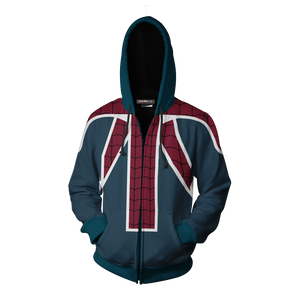 Spider-UK Cosplay PS4 New Look Zip Up Hoodie Jacket   