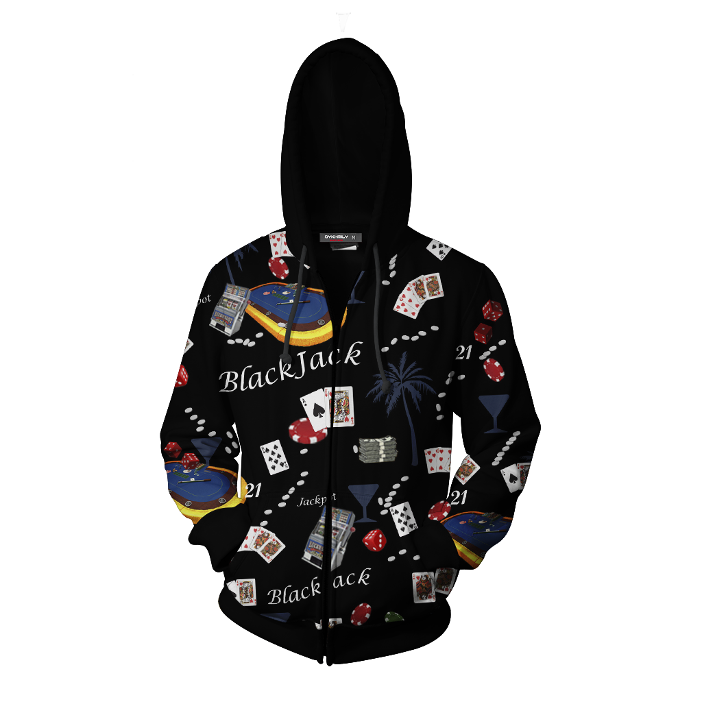 Brooklyn 99: Boyle's Blackjack Shirt Cosplay Zip Up Hoodie Jacket   