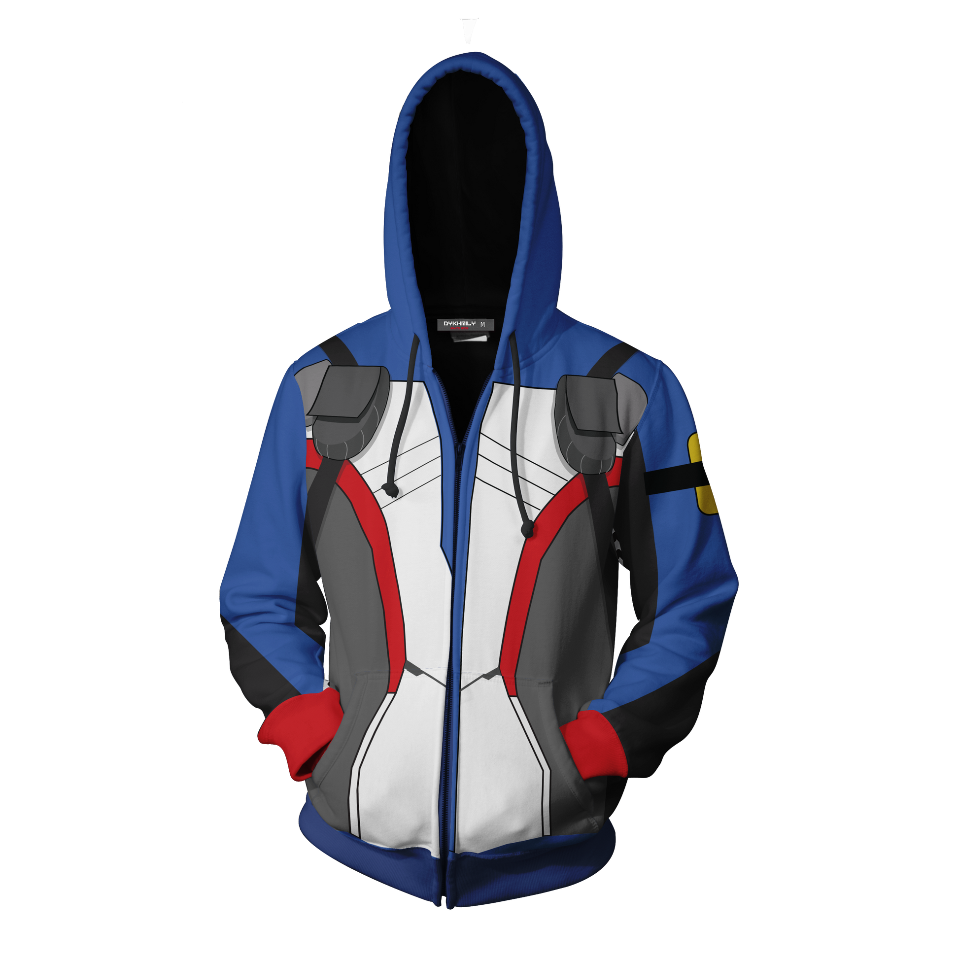 Overwatch Cosplay Soldier 76 Skin Zip Up Hoodie Jacket   