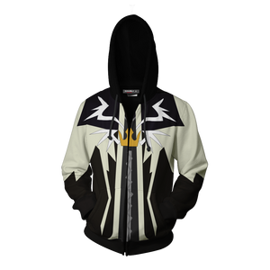 Kingdom Hearts Sora Halloween Town Cosplay Zip Up Hoodie Jacket   