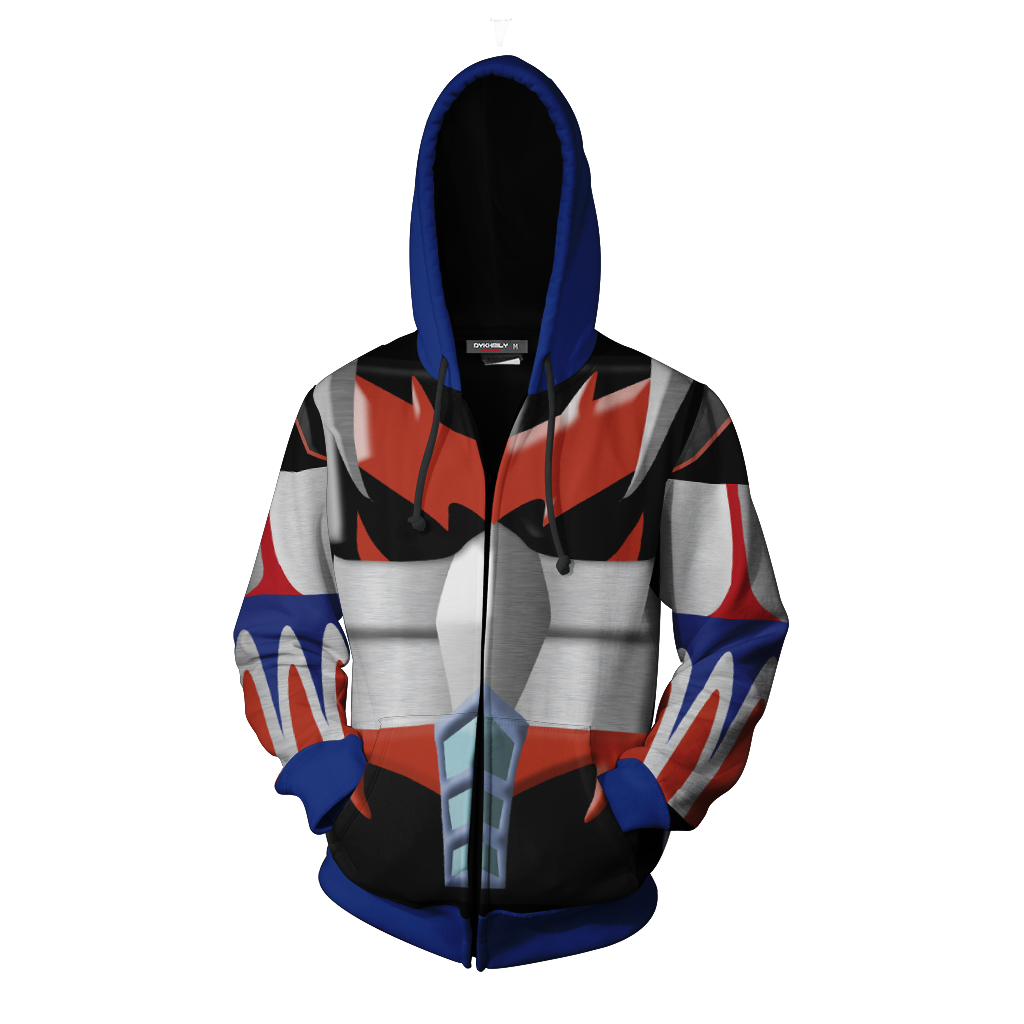 UFO Robot Grendizer Cosplay Zip Up Hoodie Jacket   