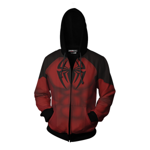 Scarlet Spider II Cosplay PS4 New Look Zip Up Hoodie Jacket   