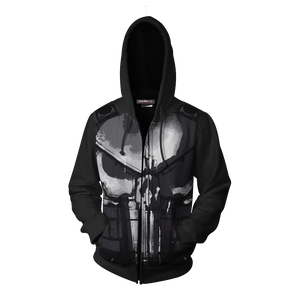 The Punisher (2017) Cosplay Zip Up Hoodie Jacket   
