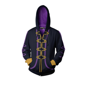 Fire Emblem Robin Cosplay Zip Up Hoodie Jacket   