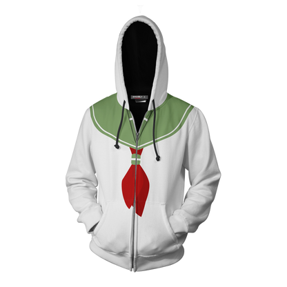 Inuyasha Kagome Higurashi Cosplay Zip Up Hoodie Jacket   