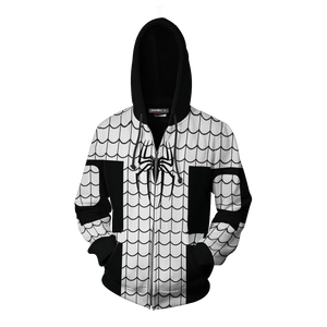 The Amazing Spider-Man Spider Armor Cosplay Zip Up Hoodie Jacket   