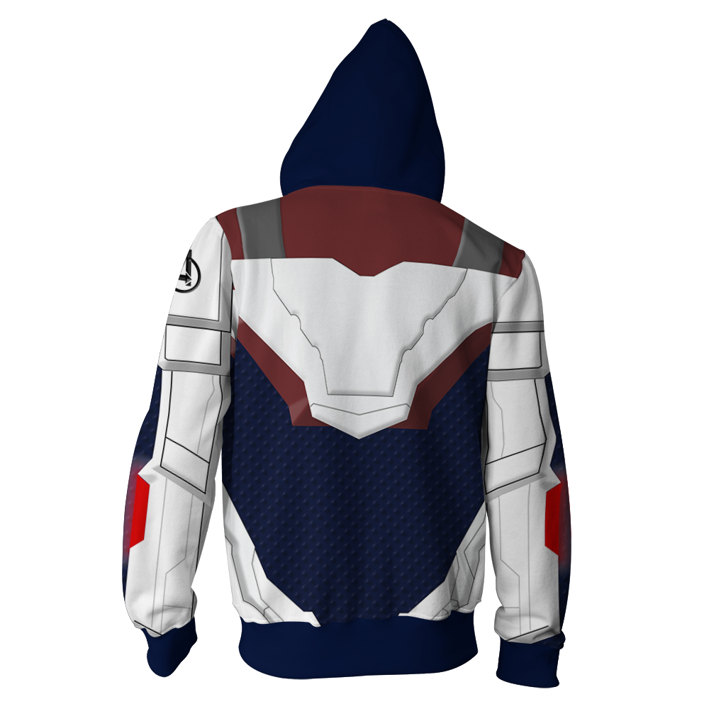 Avengers Endgame Cosplay Zip Up Hoodie Jacket MoveekBuddyShop