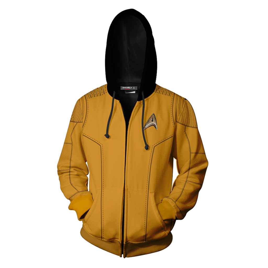 Star Trek: Discovery Captain James T. Kirk Cosplay Zip Up Hoodie Jacket   