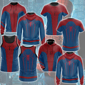 Spider-Man 2 Amazing Suit (Amazing Spider-Man 1 Suit) Cosplay Video Game All Over Printed T-shirt Tank Top Zip Hoodie Pullover Hoodie Hawaiian Shirt Beach Shorts Joggers   