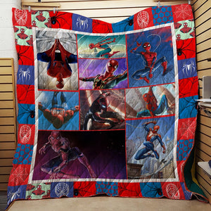 Spiderman 3D Quilt Blanket   