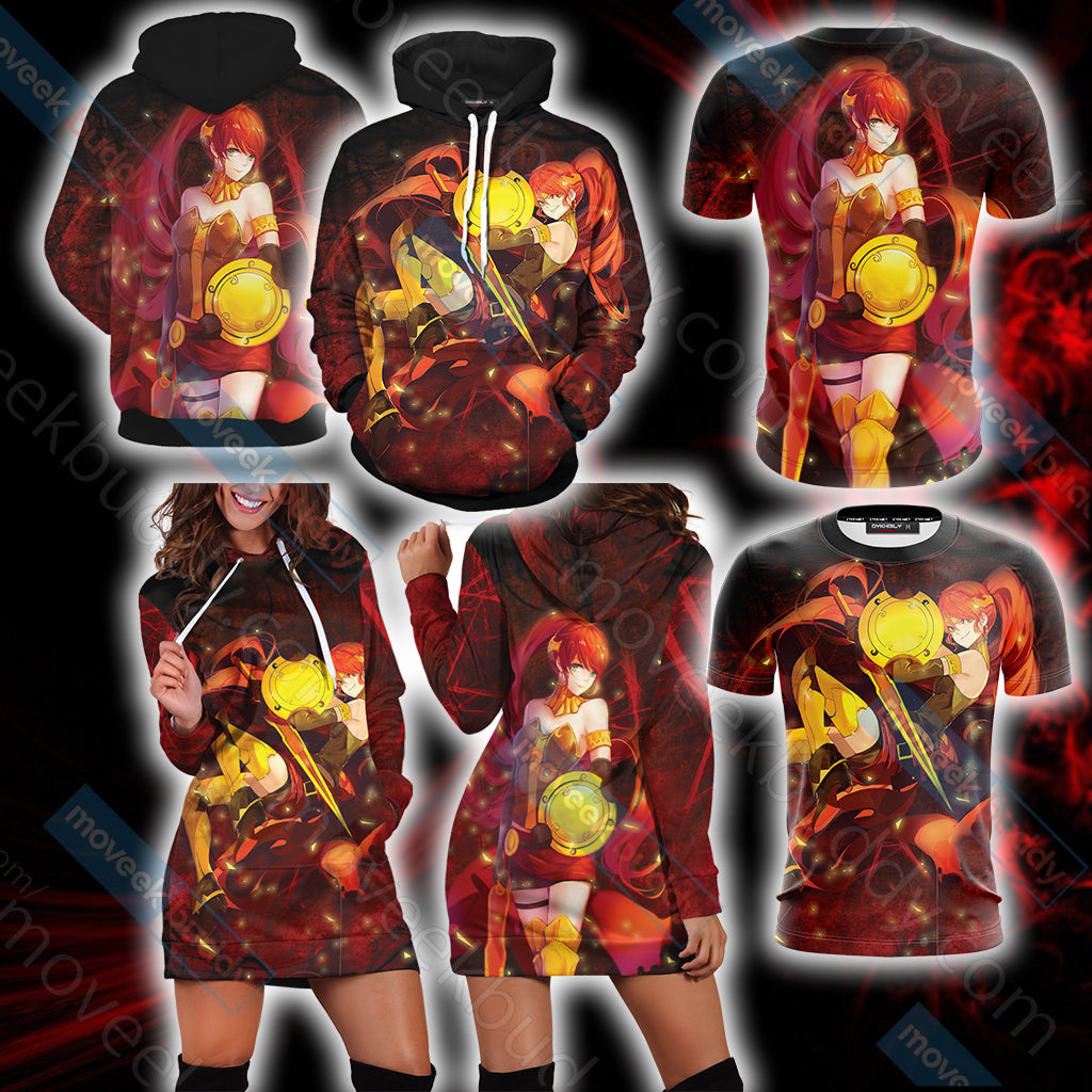 RWBY Pyrrha Nikos Unisex 3D T-shirt   
