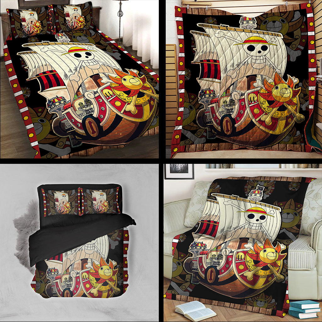 One Piece Luffy's Thousand Sunny Ship 3D Quilt Blanket   
