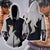 Tekken Jin Kazama White Flame Cosplay Zip Up Hoodie Jacket US/EU XXS (ASIAN S)  