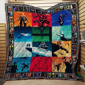 Superheroes Quilt Blanket   