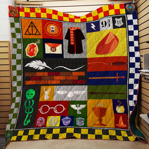Harry Potter Symbols 3D Quilt Blanket   