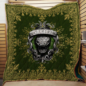 Mandala The Slytherin Snake Harry Potter 3D Quilt Blanket   