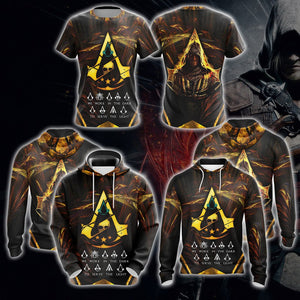 Assassin's Creed We Work In The Dark To Serve The Light Unisex 3D T-shirt Zip Hoodie Pullover Hoodie   