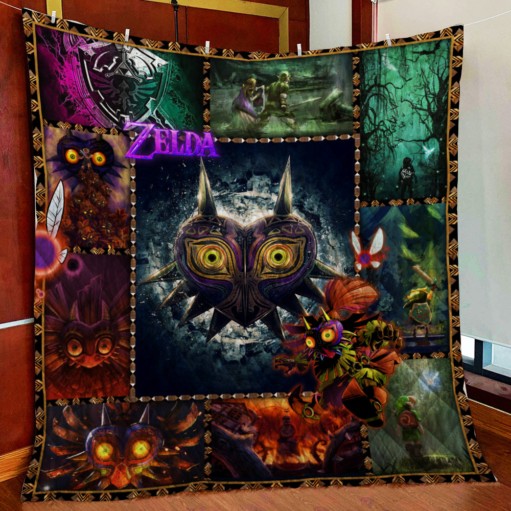 The Legend Of Zelda Majora's Mask 3D Quilt Bed Set Single Quilt Twin (150x180CM) 