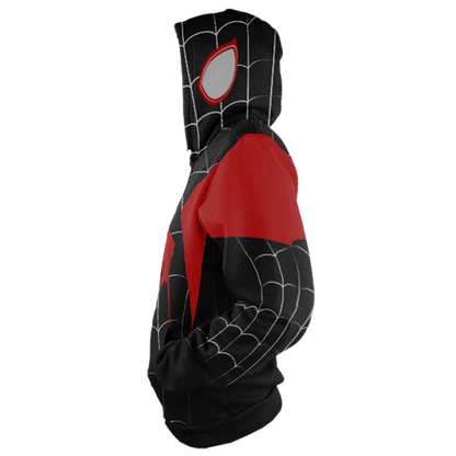 Spider-Man: Into the Spider-Verse Miles Morales New Cosplay Zip Up Hoodie Jacket   