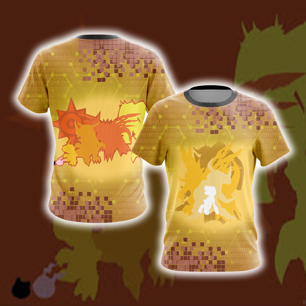 Digimon Greymon Unisex 3D T-shirt S  