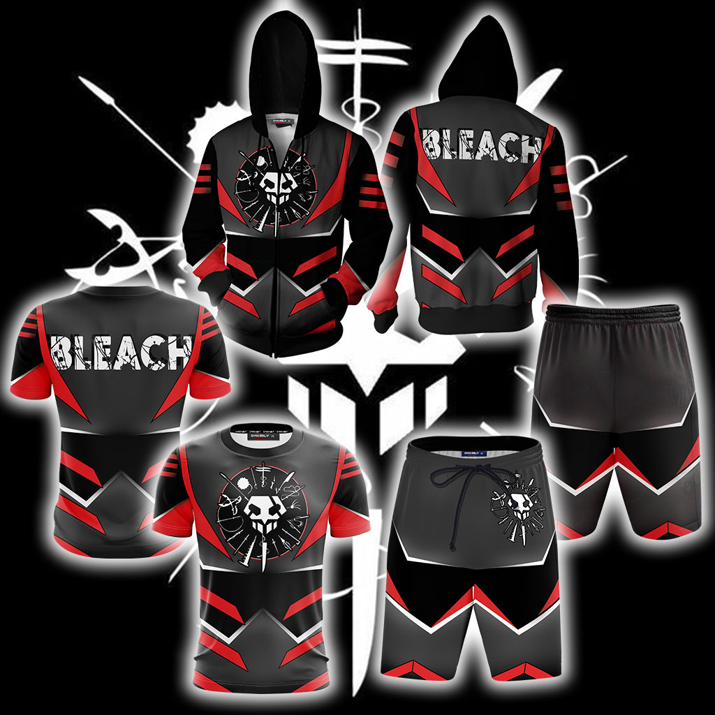 Bleach Division Symbol Zip Up Hoodie Jacket 5XL  