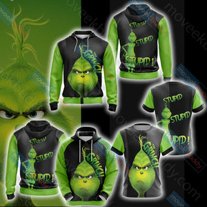 The Grinch "stupid, stupid, stupid!" Unisex 3D T-shirt   