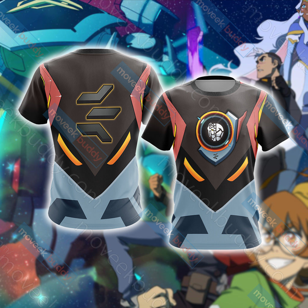 Voltron: Legendary Defender ( Black ) Unisex 3D T-shirt S  