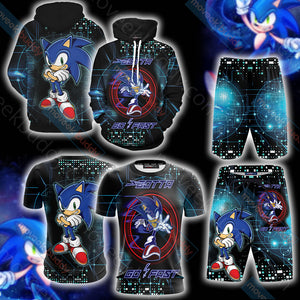 Sonic The Hedgehog 3D Beach Shorts   