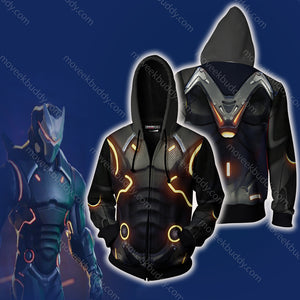 Fortnite Omega Cosplay Zip Up Hoodie Jacket XS  