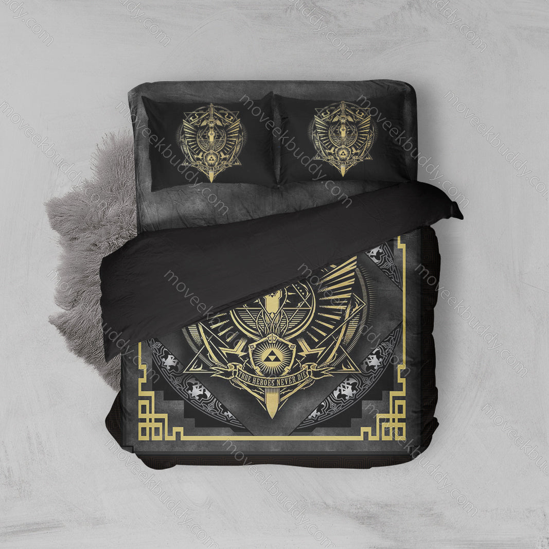 True Heroes Never Die The Legend Of Zelda Bed Set Twin (3PCS)  