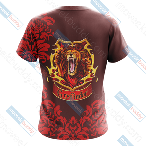 Harry Potter - Brave Like A Gryffindor Version Lifestyle Unisex 3D T-shirt   