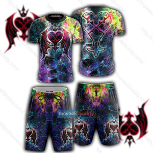 Kingdom Hearts Heartless Emblem Cosplay 3D Beach Shorts   