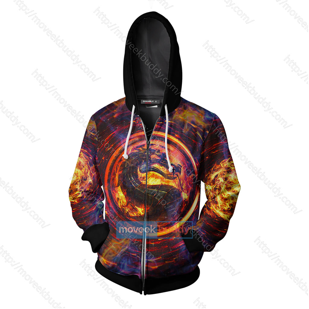 Mortal Kombat Scorpion Cosplay Unisex 3D T-shirt   