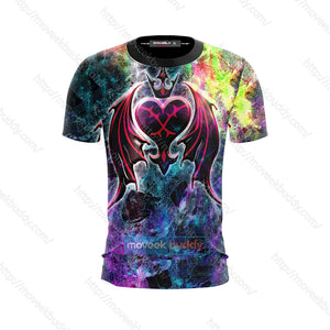 Kingdom Hearts Heartless Emblem Cosplay Unisex 3D T-shirt   