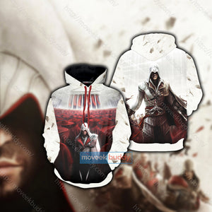 Assassin's Creed Brotherhood Ezio Auditore 3D T-shirt Hoodie S 
