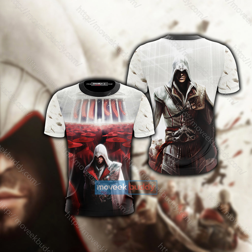 Assassin's Creed Brotherhood Ezio Auditore 3D T-shirt   