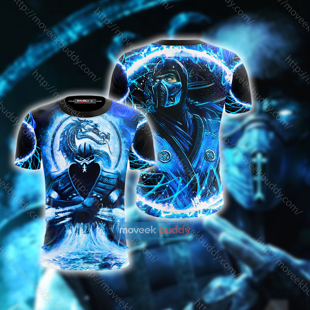 Mortal Kombat Subzero Cosplay Unisex 3D T-shirt US/EU S (ASIAN L)  