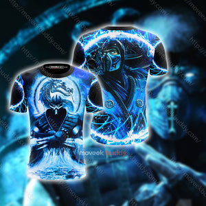 Mortal Kombat Subzero Cosplay Unisex 3D T-shirt T-shirt S 