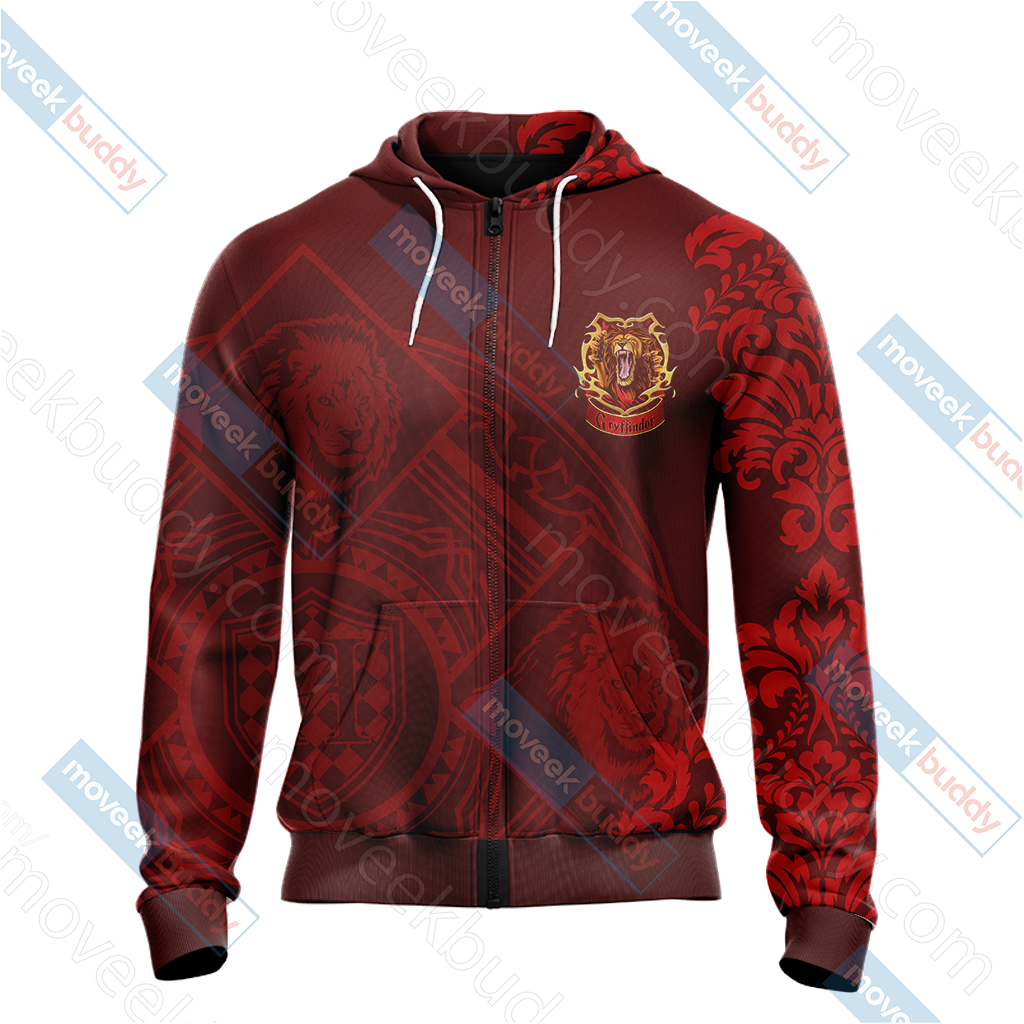 Harry Potter - Brave Like A Gryffindor Version Lifestyle Unisex 3D T-shirt   
