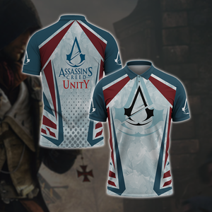 Assassin's Creed Unity Unisex 3D T-shirt Polo Shirt S 