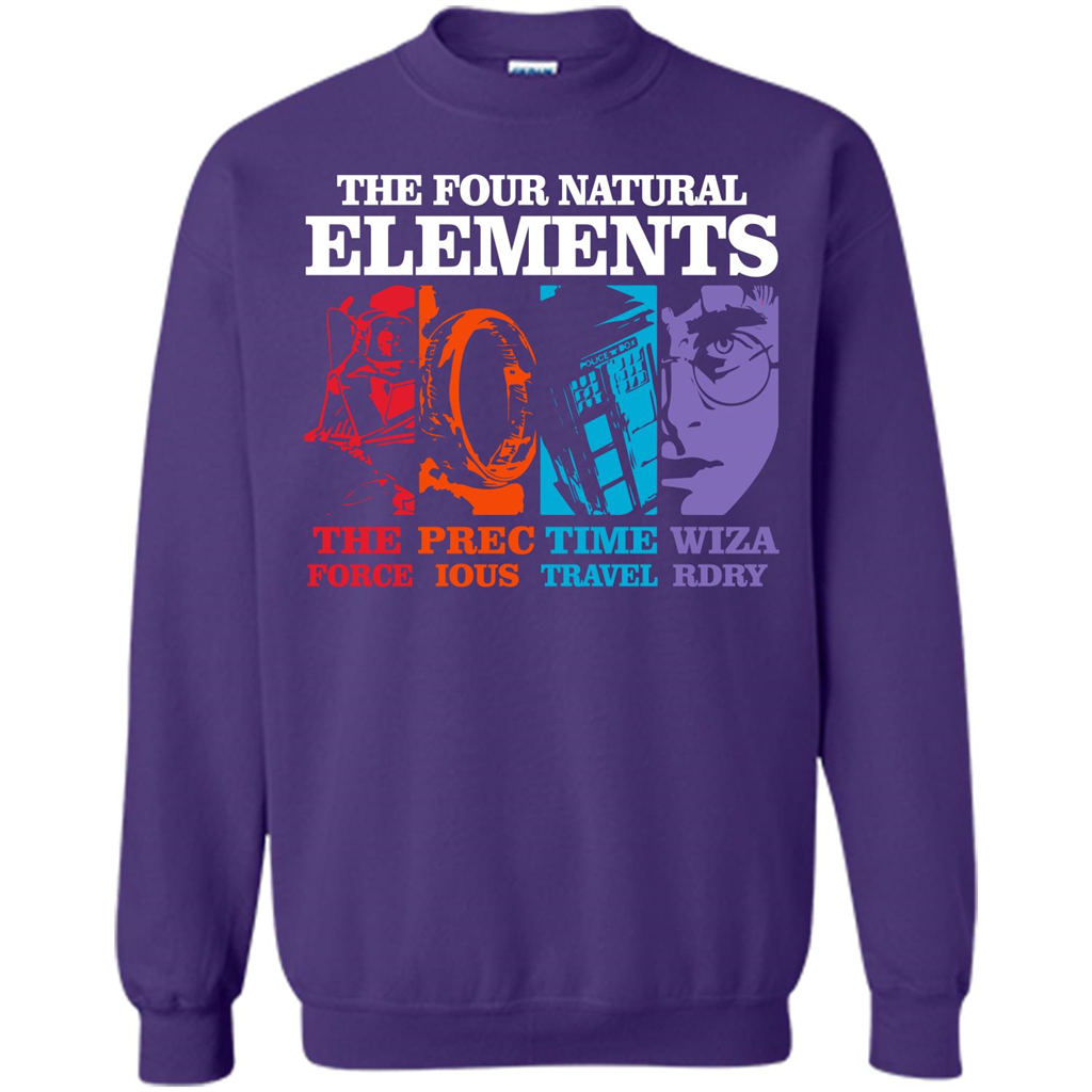 Movie T-shirt The Four Natural Elements T-shirt Purple S 