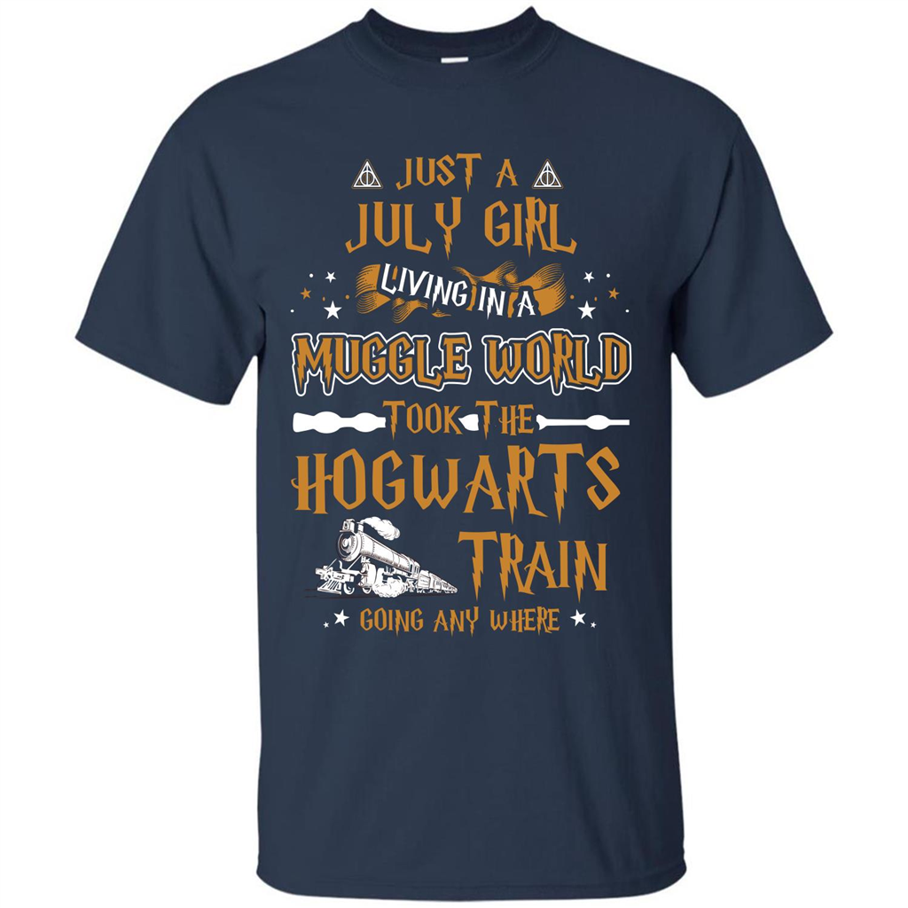 Harry Potter T-shirt Just A July Girl Living In A Muggle World   