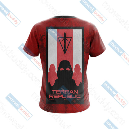 Planetside - Terran Republic Unisex 3D T-shirt   
