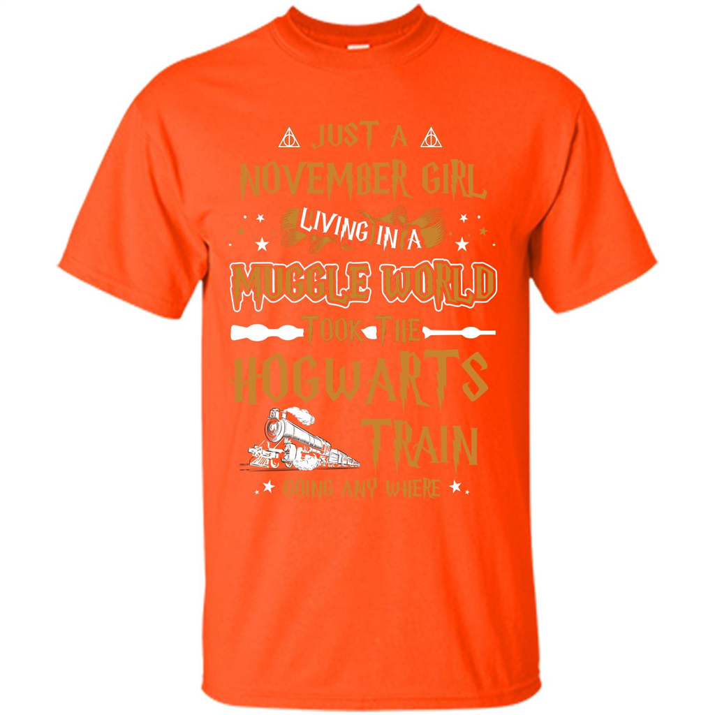 Harry Potter T-shirt Just A November Girl Living In A Muggle World   