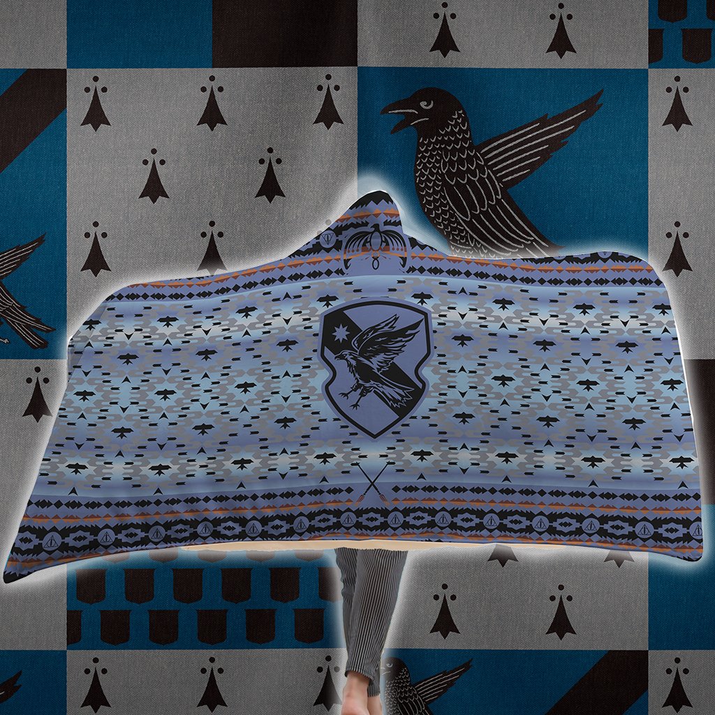 The Wise Ravenclaw Harry Potter 3D Hooded Blanket Adult 80"x60"  