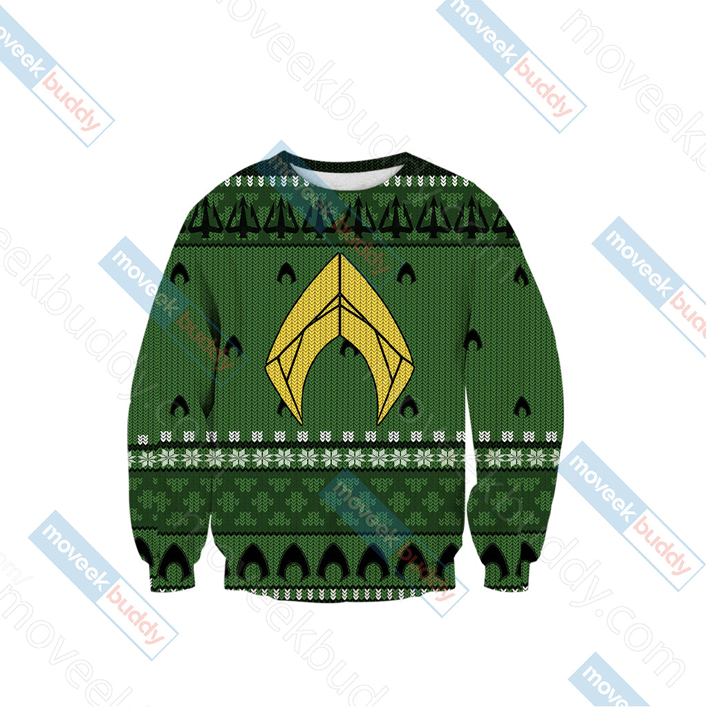Aquaman Knitting Style 3D Sweater   