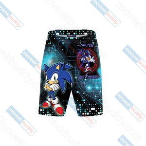 Sonic The Hedgehog 3D Beach Shorts   